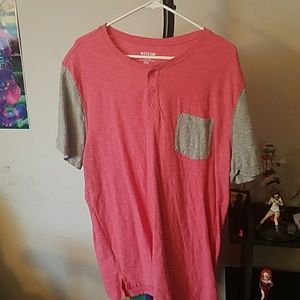 Pink and grey mens shirt